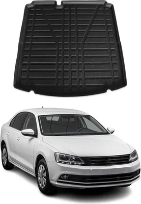 Zdjęcie produktu dla Gumowa wykładzina bagażnika do VW Jetta 2011-2014 TPE czarna