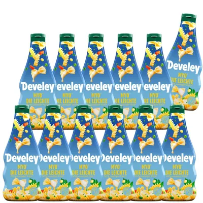 Zdjęcie produktu dla Develey "Unser Original" – lekka, wegańska sałatkowa kremowa baza MYO® – 12 sztuk po 500 ml