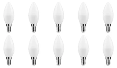 Productafbeelding van Technik LED Kaarslamp C35 E14 Mat - 4.9W 470lm 4000K - Neutraalwit - Vervangt 40W - 10 stuks