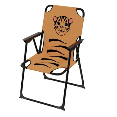 Produktbild von Kinder Campingstuhl Kinderklappstuhl Garten faltbar Tiger