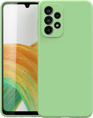 Image de Coque pour Samsung Galaxy A33 5G Coque en silicone vert clair avec microfibre