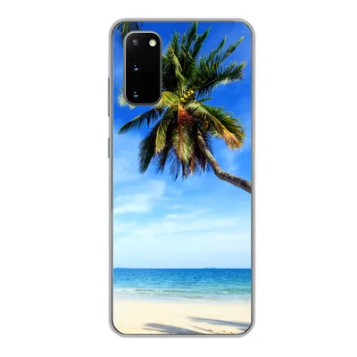 Produktbild von MuchoWow® Handyhülle Schutzhülle Hülle für Samsung Galaxy S20 Palmen - Strand - Meer Silikon Softcase Handy Hülle - Bild