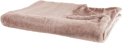 Obrázek produktu pro BELIANI Deka růžová polyesterová tkanina 150 x 200 cm Obývací pokoj Vyhoďte nadýchanou dekoraci moderního designu