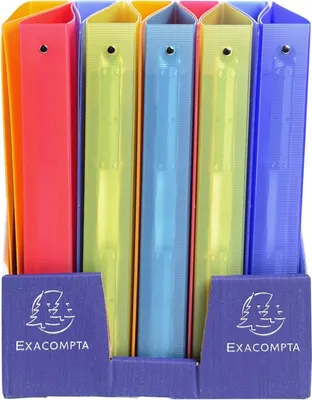 Immagine prodotto di Raccoglitore ad anelli Exacompta Linicolor A4 extra largo, colori assortiti