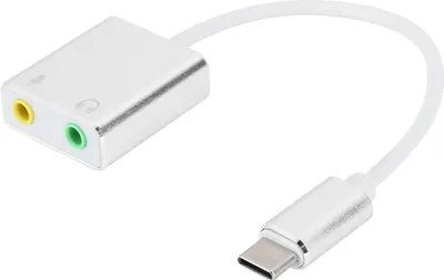 Zdjęcie produktu dla Zewnętrzna karta dźwiękowa 7.1 TYPEC ze stopu aluminium Stereofoniczna karta dźwiękowa Adapter audio