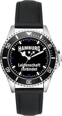 Produktbild von KIESENBERG Herrenuhr Armbanduhr Hamburg Geschenk Artikel Idee Fan Analog Quartz L-2276
