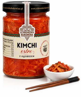 Produktbild von Kimchi mit Gurke HOT 300 g – Schronisko Bukowina