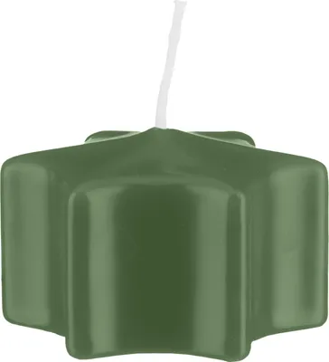 Produktbild von Sternkerzen Schwimmkerzen Grün 35 x Ø 60 mm, 16 Stück
