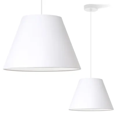 Produktbild von Pendelleuchte GAJA Weiß mit Kegelschirm Weiß 30 cm E27 – Moderne Hängelampe