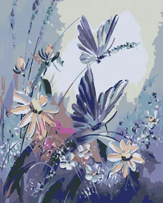 Produktbild von Diamondi - Diamond painting - SCHMETTERLINGE, 40X50 cm, mit Keilrahmen (bereits gespannt)