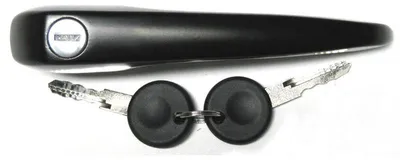 Productafbeelding van Deurklink, links/rechts + 2 sleutels, geschikt voor VW LT 28, 31, 35, 40, 45, 55, bouwjaar 1984-1996