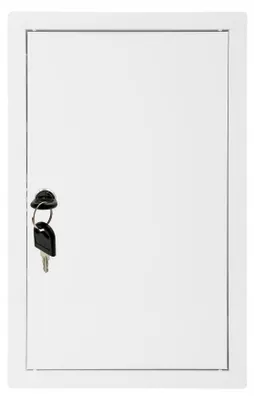 Produktbild von Mimet Revisionstür Weiß 40x60 Metall mit Schlüsselverschluss