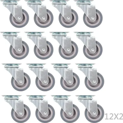 Obrázek produktu pro vidaXL 96 ks Otočná kolečka 50 mm