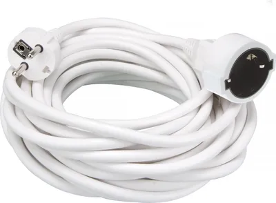Produktbild von Perel Verlängerungskabel, H05VV-F 3G1.5, 10 m, 16 A/230 V, 3500 W, Typ E/F, Schuko, für innen, PVC,