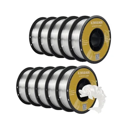 Obrázek produktu pro 3D tiskárna, 10KG PLA PETG filament, cívka bez bublinek, PLA 10 kg transparentní