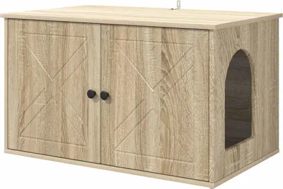 Image de Maison pour chat Sonoma 85 x 55 x 50,5 cm Bois d'ingénierie