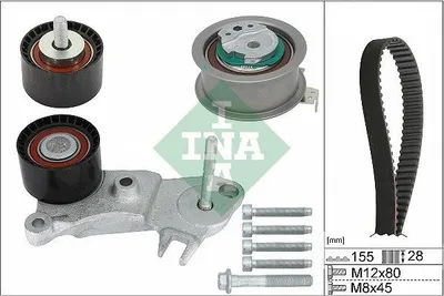 Produktbild von INA 530 0762 10 Zahnriemensatz für VOLVO XC60 (156)