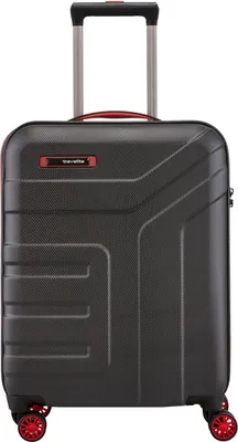 Produktbild von Travelite 4 Rollen Koffer S Vector Schwarz/Rot