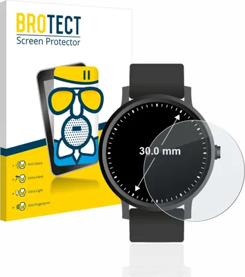 Produktbild von BROTECT Entspiegelungs Schutzglas für Armbanduhren (Kreisrund, ø: 30 mm) Schutzfolie Panzer Folie Glas Display Schutz matt
