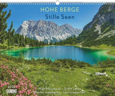 Produktbild von Hohe Berge - Stille Seen 2026 - Wandkalender 52 x 42,5 cm - Spiralbindung