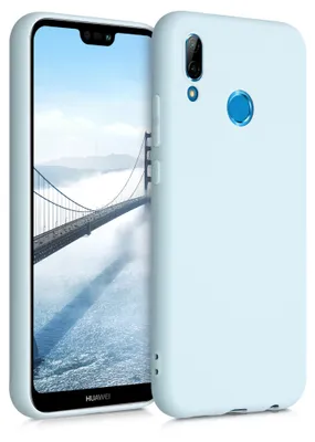 Produktbild von kwmobile Handyhülle für Huawei P20 Lite Hülle - TPU Case - Kabelloses Laden - Schutzhülle Cover in Cool Mint