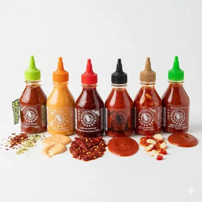 Produktbild von Flying Goose Sauce verschiedene Geschmäcker 200ml - Sriracha Blackout