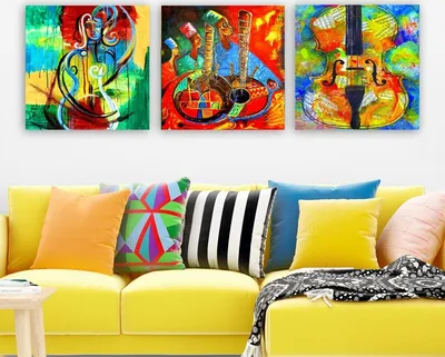 Produktbild von Wallity, drprc9007- RMY1184, Bunt, Leinwandbilder, 90 x 30 cm, 100% Leinwand
