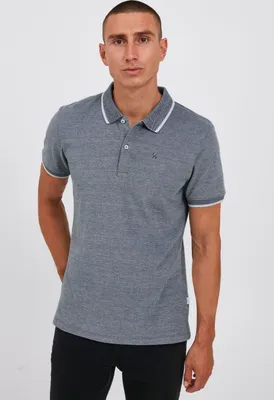 Image de CASUAL FRIDAY CFTristan : polo bicolore pour homme, polo classique, t-shirt à col polo, 100 % coton