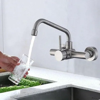 Productafbeelding van Wandkraan Keuken met 360° Draaibare Uitloop
