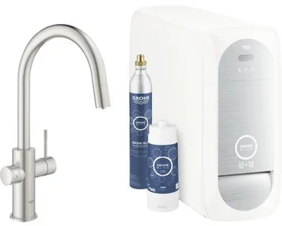 Obrázek produktu pro GROHE 31541DC0, Tahem, Nerezová ocel, Páková rukojeť, Samostarný, Typ C, Keramický