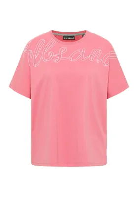 Produktbild von Elbsand Damen T-Shirt Zanna in Hellrosa – Weit geschnittenes Oversized-Shirt mit Statement-Print, Gr. XL