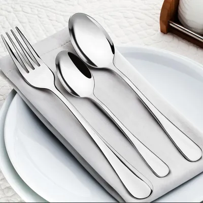 Produktbild von Tafelgabeln Set - Edelstahl - 8 Stück - Modernes Design