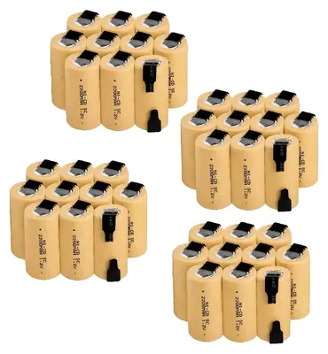 Zdjęcie produktu dla Akumulator do elektronarzędzi, akumulatorowo-ładowalny, 1,2V, pojemność 2800mAh, zestaw 40 sztuk