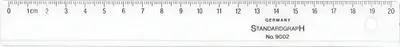 Produktbild von Standardgraph Lineal für Büro und Ausbildung 20 cm glasklar