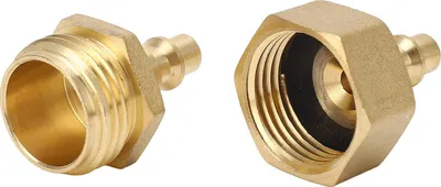 Obrázok produktu pre 2 kusy Adaptér na záhradnú hadicu 1/4 palca so závitom 3/4 palca pre obytný automobil, karavan, loď, karavan, obytný príves