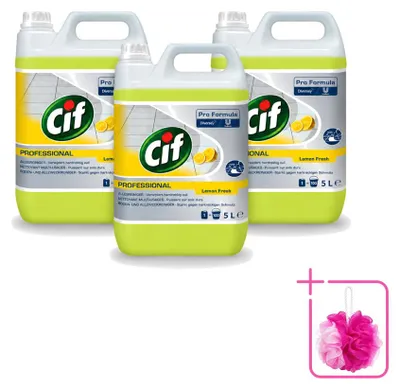 Produktbild von 3 x Cif Allesreiniger Zitrone 5 l - Sparpackung - 3 Stücke