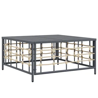 Zdjęcie produktu dla VidaXL 364133, Antracyt, Rotang, Stal, 110 kg, Dorośli i dzieci, 700 mm, 700 mm