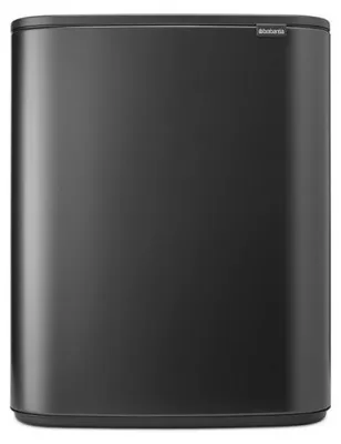 Obrázek produktu pro Koš na odpadky Brabantia Bo Touch 1008858, 60 l, Tichý a plynulý otevírací mechanismus, Velký otvor, Šedá