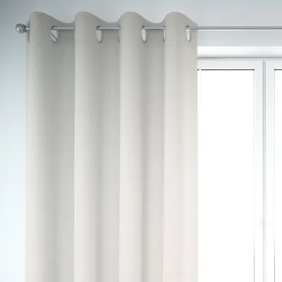 Produktbild von SCHÖNER LEBEN. Vorhang Baumwollstoff Reliefstruktur ecru 245cm Aufhängung Ösen