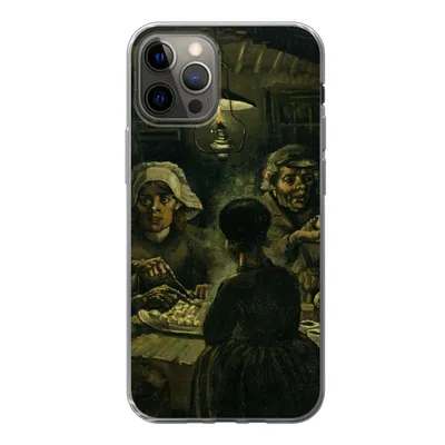 Produktbild von MuchoWow® Handyhülle Schutzhülle Hülle für iPhone 12 Pro Die Kartoffelesser - Vincent van Gogh Silikon Softcase Handy Hülle - Abdeckung