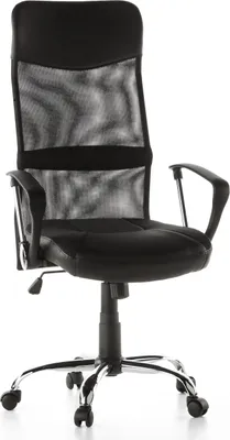 Produktbild von hjh OFFICE Home Office Chefsessel ARTON 20 Kunstleder/Netzstoff Höhenverstellbarer Computerstuhl, Bürostuhl mit Armlehnen