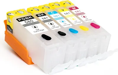 Immagine prodotto di Cartucce ricaricabili Fill In per Canon PGI-580, CLI-581 con chip permanente
