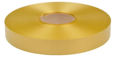 Image de Ruban cadeau annelé 19mm x 100m rouleau or