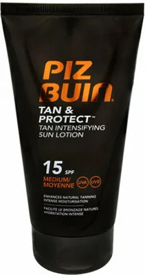 Produktbild von Piz Buin Tan & Protect, Sonnenschutzlotion, Körper, Tube, Feuchtigkeitsspendend, 150 ml, Mittel