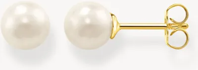 Produktbild von Elegante Perlenohrstecker aus vergoldetem Silber von Thomas Sabo