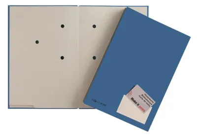 Produktbild von Pagna 24205-02 - Präsentationsmappe - A4 - Karton - Papier - Blau - Satin - Porträt