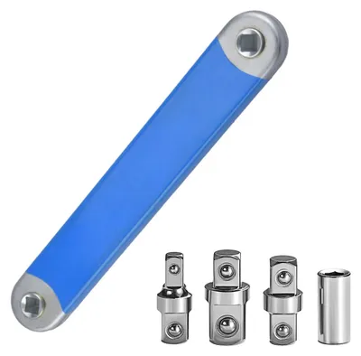 Produktbild von Verlängerungsschlüssel aus hochkohlenstoffhaltigem Stahl, 0°-einstellbare Ratschenfunktion, Schlagschrauber-Verlängerungsschlüssel-Set, Kettenantrieb-Ratschenverlängerung