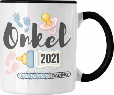Produktbild von Trendation - Onkel 2022 Loading Tasse Werdender Onkel Schwangerschaft Ankündigung Bruder (Schwarz)