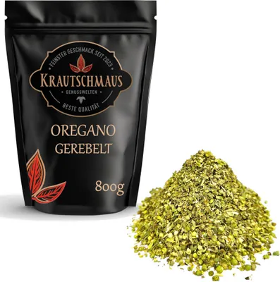 Produktbild von 800g Oregano gerebelt 800g von Krautschmaus, schonend getrocknet, voller Geschmack