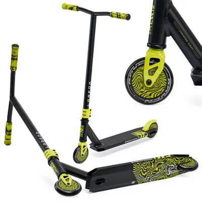 Produktbild von Freestyle Stunt Roller Scooter Kickroller Raven Evolution Laredo Lime 110mm